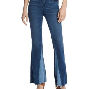 Blank NYC Flared Patchwork Jeans in Mix and Match-Women Size 29
